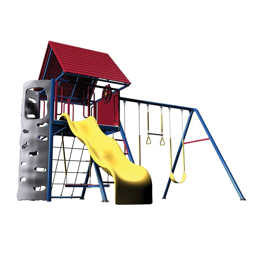 playdesign 3REE OVER Z グレー L DECORLIFE Toddler Swing, Baby Swing Outdoor –High Back Full